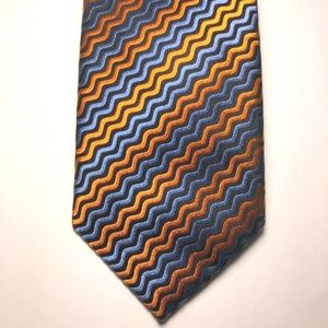 Robert Talbott Best Of Class Orange Blue Tie